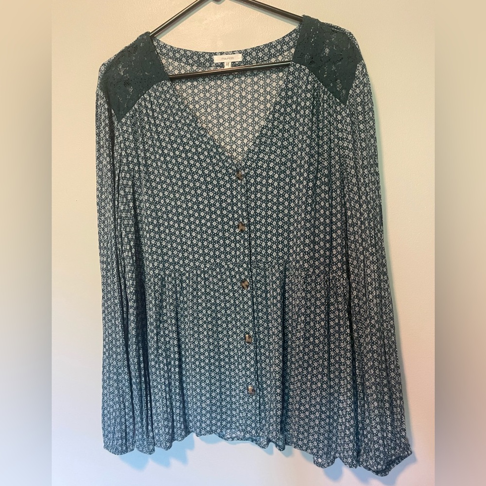 Maurices Women’s Babydoll Tunic Top Sz XXL
